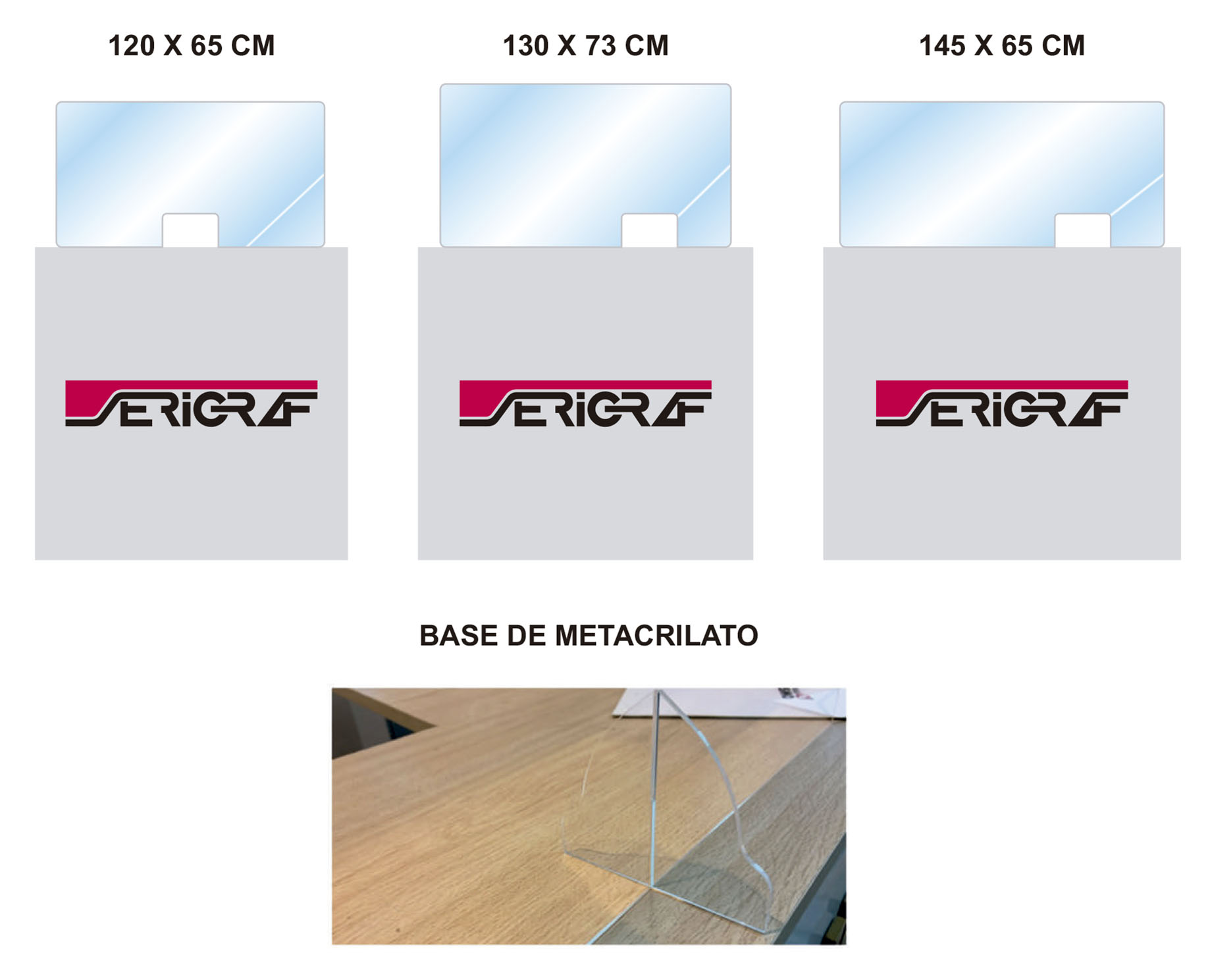 mamparas de protección metacrilato oferta